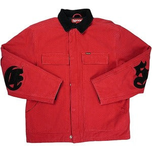 SUPREME シュプリーム 25SS Old English Canvas Work Jacket Red ジャケット 赤 Size 【S】 【中古品-良い】 20825041