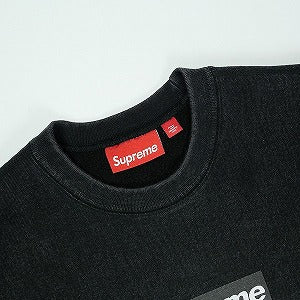 SUPREME シュプリーム 25SS Washed Box Logo Crewneck Black クルーネックスウェット 黒 Size 【M】 【中古品-非常に良い】 20825042