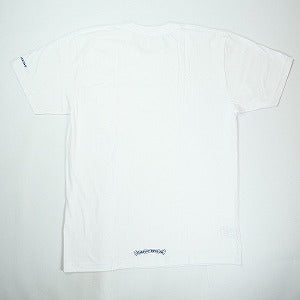 CHROME HEARTS クロム・ハーツ NECK LOGO SS T-SHIRT WHITE/BLUE Tシャツ 白 Size 【L】 【新古品・未使用品】 20825052