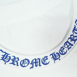 CHROME HEARTS クロム・ハーツ NECK LOGO SS T-SHIRT WHITE/BLUE Tシャツ 白 Size 【L】 【新古品・未使用品】 20825052