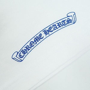 CHROME HEARTS クロム・ハーツ NECK LOGO SS T-SHIRT WHITE/BLUE Tシャツ 白 Size 【L】 【新古品・未使用品】 20825052