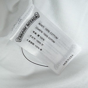 CHROME HEARTS クロム・ハーツ NECK LOGO SS T-SHIRT WHITE/BLUE Tシャツ 白 Size 【L】 【新古品・未使用品】 20825052