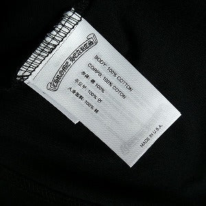 CHROME HEARTS クロム・ハーツ NECK LOGO SS T-SHIRT BLACK/BLUE Tシャツ 黒 Size 【XL】 【新古品・未使用品】 20825053