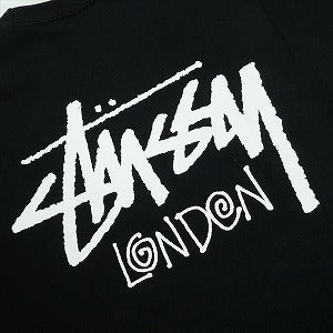 STUSSY ステューシー 25SS STOCK LONDON TEE BLACK ロンドン限定Tシャツ 黒 Size 【M】 【中古品-良い】 20825061