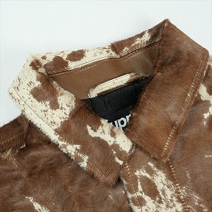 SUPREME シュプリーム 25SS Ponyhair Varsity Jacket Cow ジャケット 茶 Size 【M】 【中古品-非常に良い】 20825081
