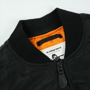 A BATHING APE ア ベイシング エイプ Shark Loose Fit MA-1 Black ジャケット 黒 Size 【M】 【中古品-良い】 20825083