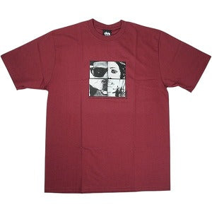 STUSSY ステューシー 25FW PERSONALITIES TEE Wine Tシャツ バーガンディー Size 【M】 【新古品・未使用品】 20825149