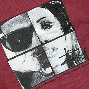 STUSSY ステューシー 25FW PERSONALITIES TEE Wine Tシャツ バーガンディー Size 【M】 【新古品・未使用品】 20825149