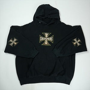 VINTAGE ヴィンテージ West Coast Choppers ウェストコーストチョッパーズ Motorcycle Iron Cross Hoodie パーカー 黒 Size 【M相当】 【中古品-良い】 20825152