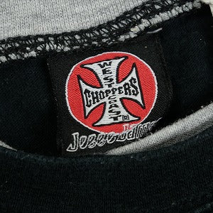 VINTAGE ヴィンテージ West Coast Choppers ウェストコーストチョッパーズ Iron Cross Skull Layered LS Tee ロンT 黒 Size 【XL相当】 【中古品-良い】 20825154