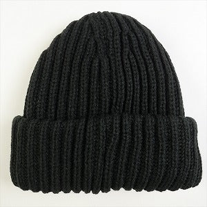 SUPREME シュプリーム 23AW Classic Logo Chunky Ribbed Beanie Black ビーニー 黒 Size 【フリー】 【新古品・未使用品】 20825206