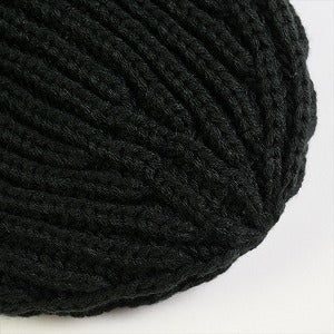 SUPREME シュプリーム 23AW Classic Logo Chunky Ribbed Beanie Black ビーニー 黒 Size 【フリー】 【新古品・未使用品】 20825206