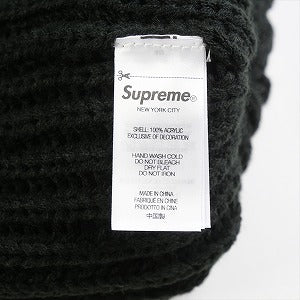 SUPREME シュプリーム 23AW Classic Logo Chunky Ribbed Beanie Black ビーニー 黒 Size 【フリー】 【新古品・未使用品】 20825206