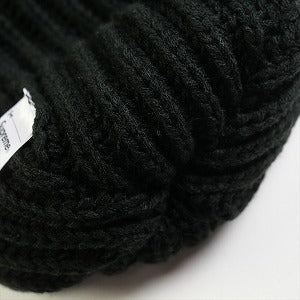 SUPREME シュプリーム 23AW Classic Logo Chunky Ribbed Beanie Black ビーニー 黒 Size 【フリー】 【新古品・未使用品】 20825206