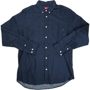 SUPREME シュプリーム Polka Dot Shirt 長袖シャツ 紺 Size 【L】 【中古品-良い】 20825221
