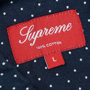 SUPREME シュプリーム Polka Dot Shirt 長袖シャツ 紺 Size 【L】 【中古品-良い】 20825221