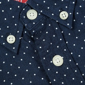 SUPREME シュプリーム Polka Dot Shirt 長袖シャツ 紺 Size 【L】 【中古品-良い】 20825221