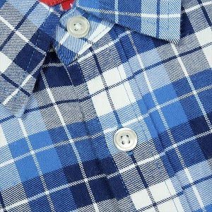 SUPREME シュプリーム 3 Color Plaid Shirt 長袖シャツ 青 Size 【M】 【中古品-良い】 20825222