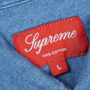 SUPREME シュプリーム Chambray Denim Shirt 長袖シャツ インディゴ Size 【L】 【中古品-良い】 20825226