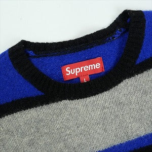 SUPREME シュプリーム Border Sweater セーター 青 Size 【L】 【中古品-良い】 20825228