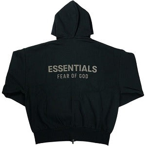 Fear of God フィアーオブゴッド ESSENTIALS Classic Fleece Zip-Up Hoodie Jet Black ジップパーカー 黒 Size 【XL】 【新古品・未使用品】 20825261