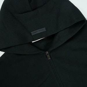 Fear of God フィアーオブゴッド ESSENTIALS Classic Fleece Zip-Up Hoodie Jet Black ジップパーカー 黒 Size 【XL】 【新古品・未使用品】 20825261