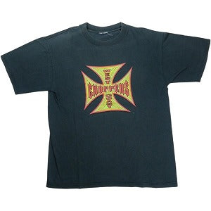 VINTAGE ヴィンテージ West Coast Choppers ウェストコーストチョッパーズ Iron Cross Coffin Logo Tee Tシャツ 黒 Size 【L相当】 【中古品-良い】 20825322