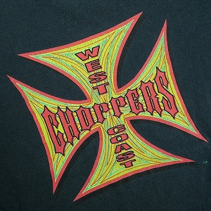 VINTAGE ヴィンテージ West Coast Choppers ウェストコーストチョッパーズ Iron Cross Coffin Logo Tee Tシャツ 黒 Size 【L相当】 【中古品-良い】 20825322