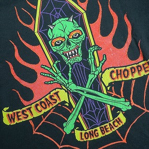 VINTAGE ヴィンテージ West Coast Choppers ウェストコーストチョッパーズ Iron Cross Coffin Logo Tee Tシャツ 黒 Size 【L相当】 【中古品-良い】 20825322