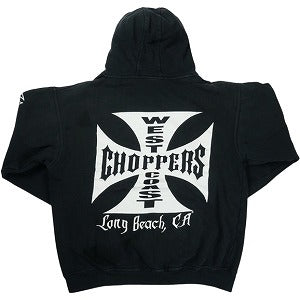 VINTAGE ヴィンテージ West Coast Choppers ウェストコーストチョッパーズ Iron Cross Hoodie パーカー 黒 Size 【M相当】 【中古品-良い】 20825332