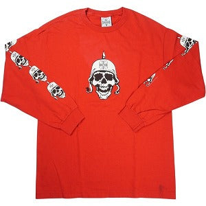 VINTAGE ヴィンテージ West Coast Choppers ウェストコーストチョッパーズ Skull Head White LS Tee ロンT 赤 Size 【L】 【中古品-良い】 20825334