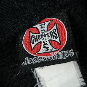 VINTAGE ヴィンテージ West Coast Choppers ウェストコーストチョッパーズ Blue Flame Motorcycle Hoodie パーカー 黒 Size 【L相当】 【中古品-良い】 20825337