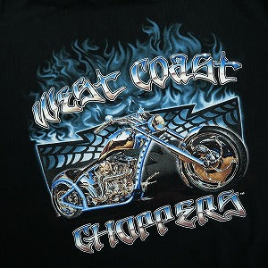 VINTAGE ヴィンテージ West Coast Choppers ウェストコーストチョッパーズ Blue Flame Motorcycle Hoodie パーカー 黒 Size 【L相当】 【中古品-良い】 20825337