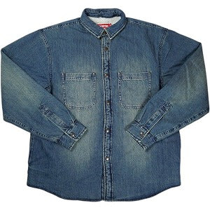 SUPREME シュプリーム 25FW Shearling Lined Denim Work Shirt Indigo 長袖シャツ インディゴ Size 【S】 【新古品・未使用品】 20825340
