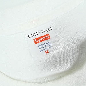 SUPREME シュプリーム ×Emilio Pucci エミリオ プッチ 21SS Box Logo Tee White/Blue Tシャツ 白 Size 【M】 【中古品-良い】 20825412