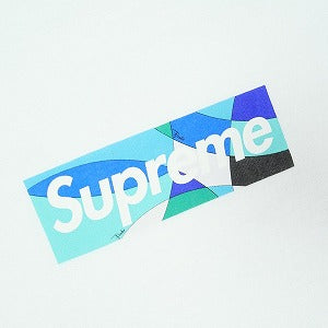 SUPREME シュプリーム ×Emilio Pucci エミリオ プッチ 21SS Box Logo Tee White/Blue Tシャツ 白 Size 【M】 【中古品-良い】 20825412