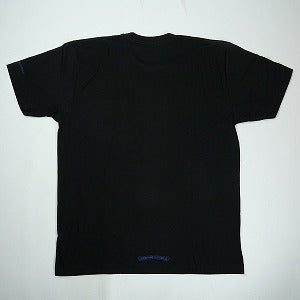 CHROME HEARTS クロム・ハーツ NECK LOGO SS T-SHIRT BLACK/BLUE Tシャツ 黒青 Size 【L】 【新古品・未使用品】 20825421