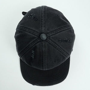 SUPREME シュプリーム 25FW Distressed Script 6-Panel Black キャップ 黒 Size 【フリー】 【新古品・未使用品】 20825504