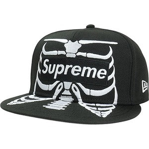 Supreme スナップバックキャップ 黒/白 se1258r.jpg