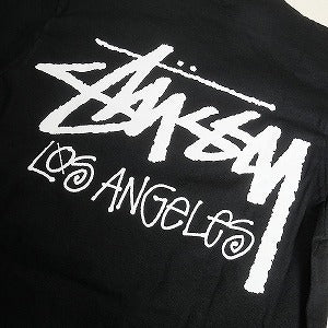 STUSSY ステューシー STOCK LOS ANGELES TEE BLACK LA限定Tシャツ 黒 Size 【L】 【新古品・未使用品】 20825545
