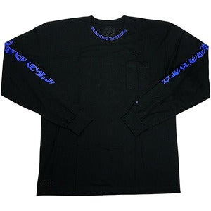 CHROME HEARTS クロム・ハーツ NECK LOGO POCKET L/S TEE BLACK/DGR BLUE ロンT 黒 Size 【XXL】 【新古品・未使用品】 20825550