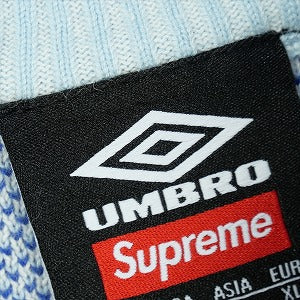 SUPREME シュプリーム ×Umbro 25SS Zip Up Sweater Light Blue セーター 水色 Size 【XL】 【新古品・未使用品】 20825748