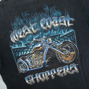 VINTAGE ヴィンテージ West Coast Choppers ウェストコーストチョッパーズ Motorcycle Blue Flame Tee Tシャツ 黒 Size 【L】 【中古品-良い】 20825762