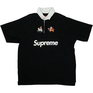 SUPREME シュプリーム 24SS S/S Rugby Black ラガー半袖シャツ 黒 Size 【S】 【中古品-良い】 20825784
