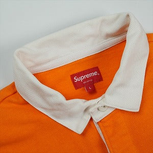 SUPREME シュプリーム 15AW Team Rugby Box Logo Shirt Orange ラグビーシャツ オレンジ Size 【L】 【中古品-非常に良い】 20825785