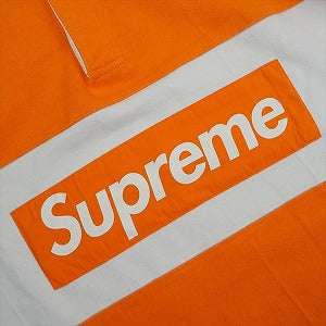 SUPREME シュプリーム 15AW Team Rugby Box Logo Shirt Orange ラグビーシャツ オレンジ Size 【L】 【中古品-非常に良い】 20825785