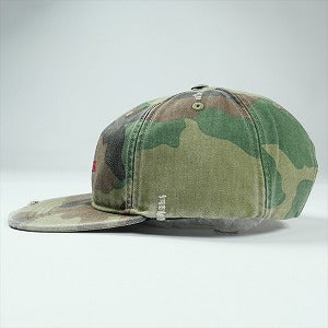 SUPREME シュプリーム 25FW Distressed Script 6-Panel Woodland Camo キャップ 緑 Size 【フリー】 【新古品・未使用品】 20825790