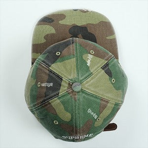 SUPREME シュプリーム 25FW Distressed Script 6-Panel Woodland Camo キャップ 緑 Size 【フリー】 【新古品・未使用品】 20825790