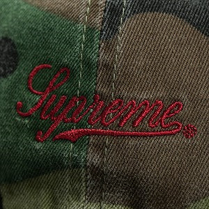 SUPREME シュプリーム 25FW Distressed Script 6-Panel Woodland Camo キャップ 緑 Size 【フリー】 【新古品・未使用品】 20825790