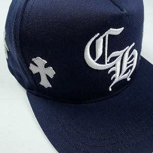CHROME HEARTS クロム・ハーツ HAT 5 PNL CAP BSBL NAVY/WHITE クロスパッチ付きベースボールキャップ 紺 Size 【フリー】 【中古品-ほぼ新品】 20825817